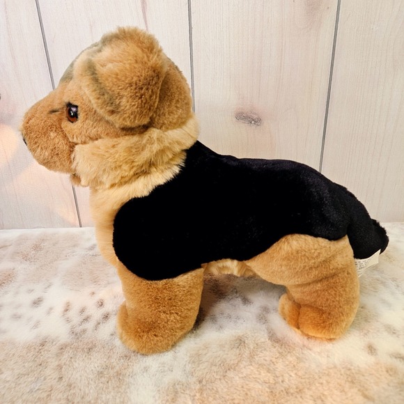 German Shepherd 17" Realistic Stuffed Animal Plush Moveable Head Vintage Chosun - Picture 5 of 10